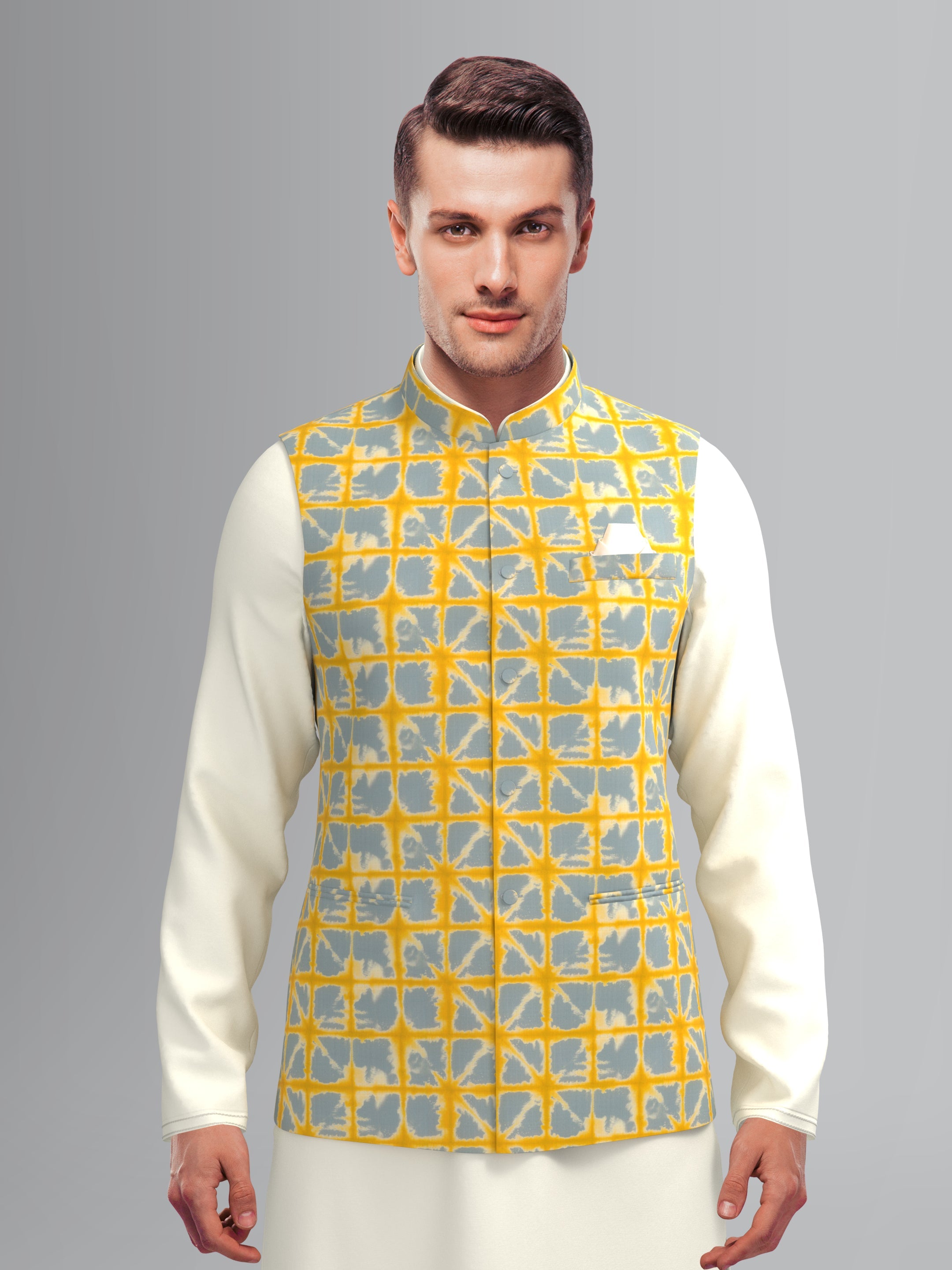 Yellow Grey Tiedye Jacket