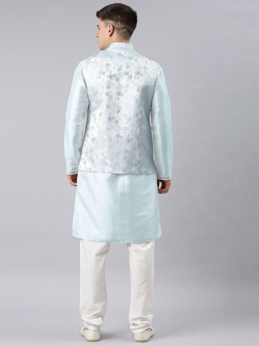 Blue Jacquard Jacket