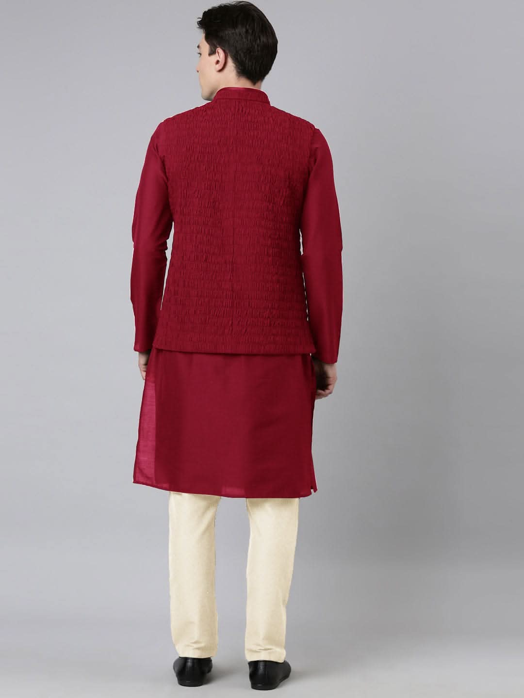 Maroon Ruching Jacket