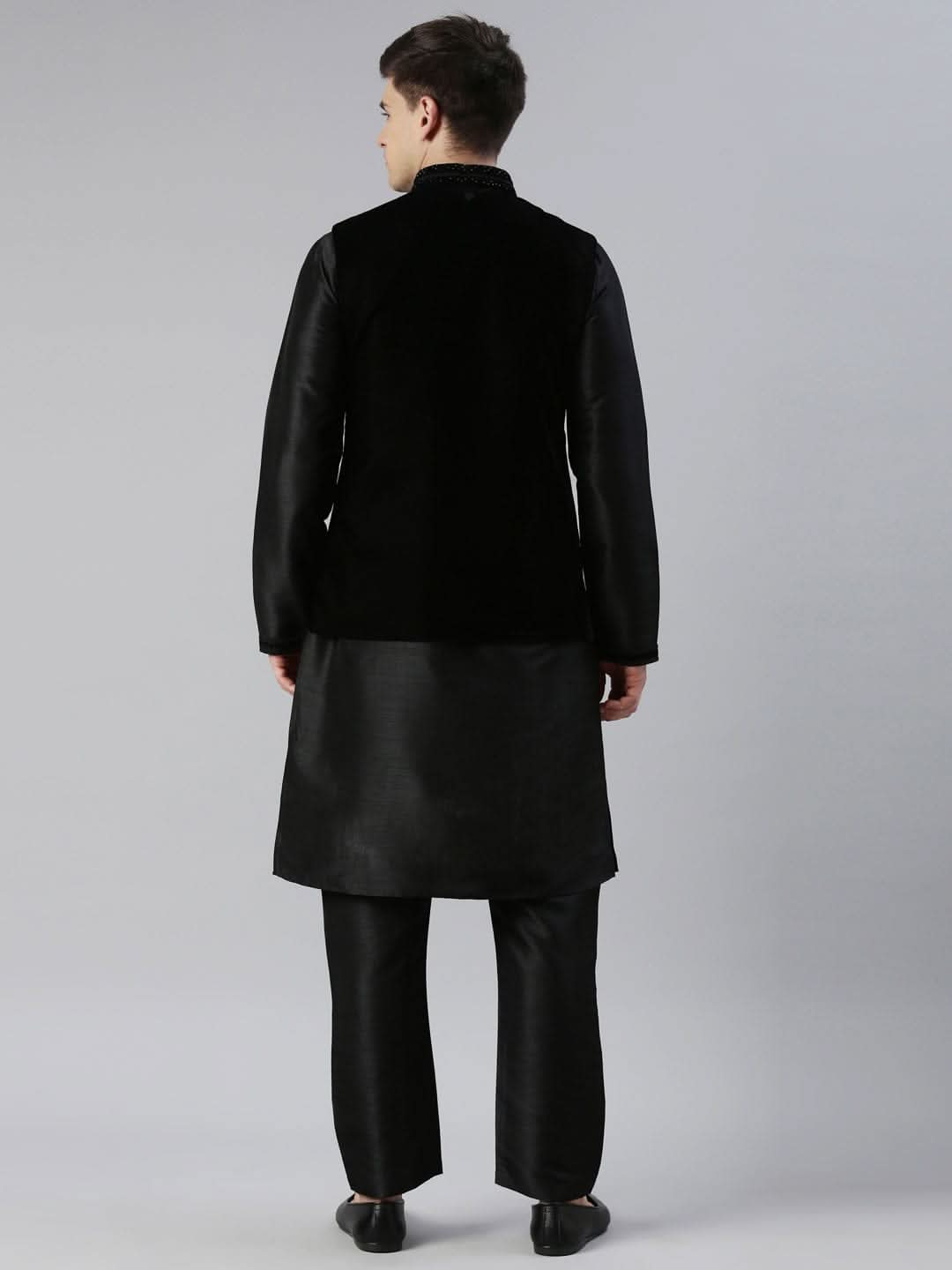 Black Velvet Hand Embroidery Jacket