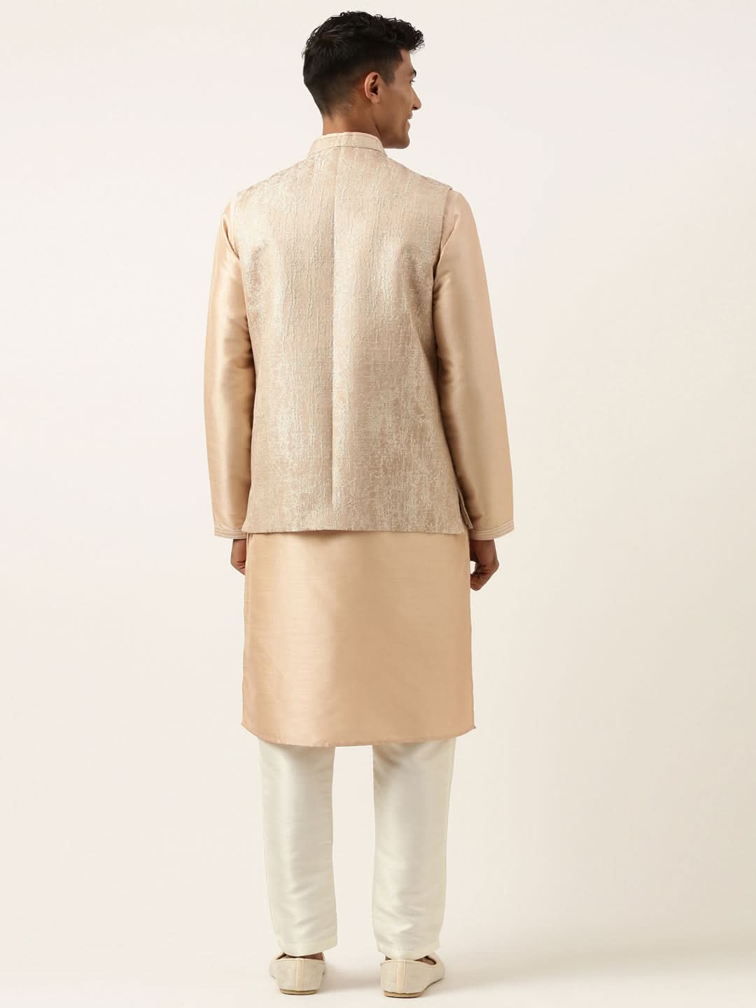 Peach Jacquard Jacket