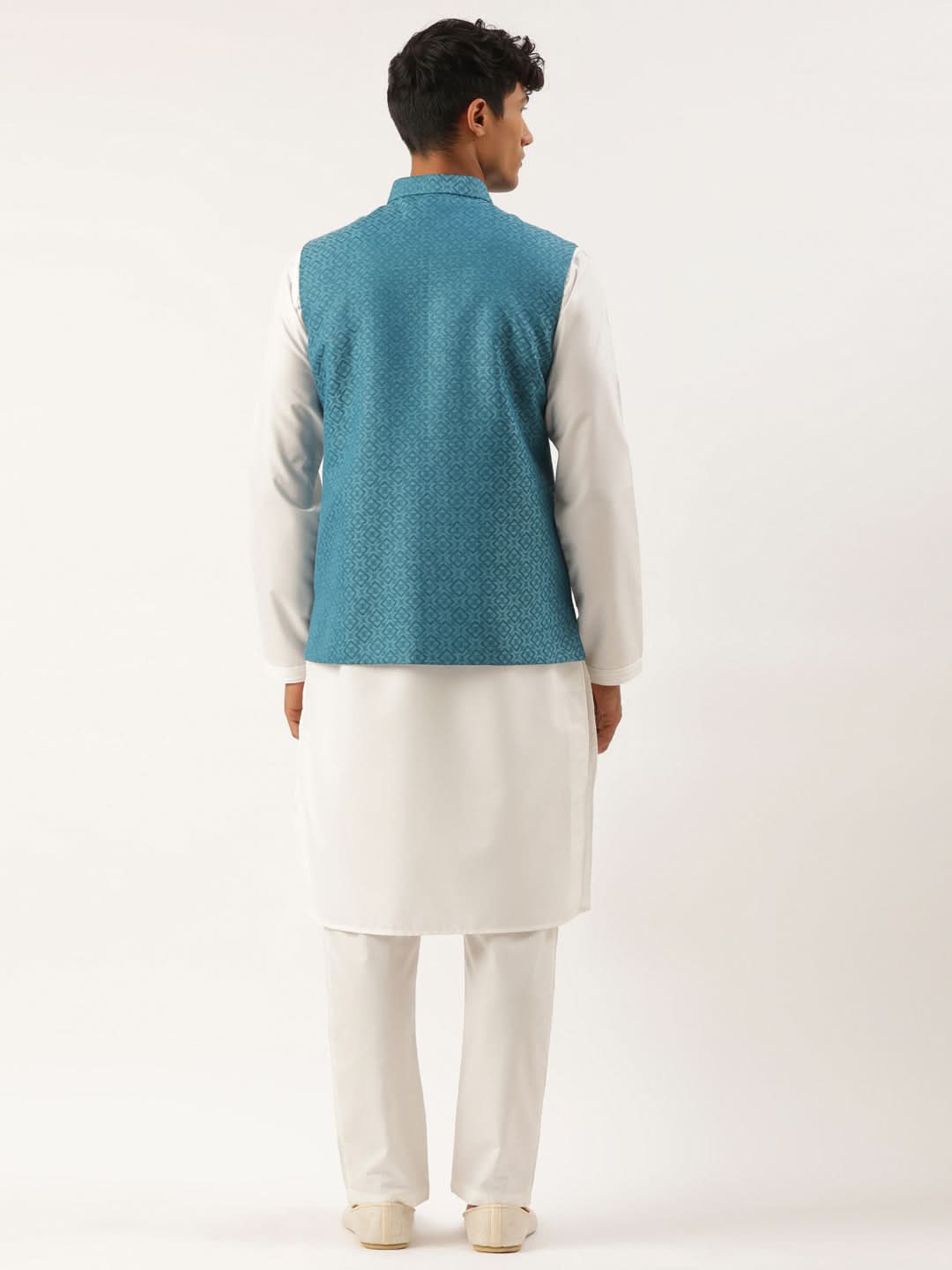 Teal Blue Cotton Jacket