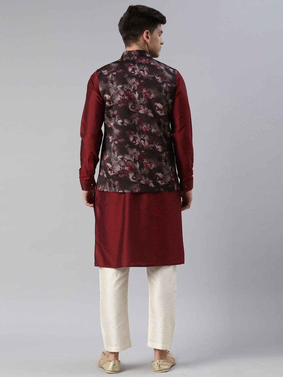 Maroon Floral Jacket