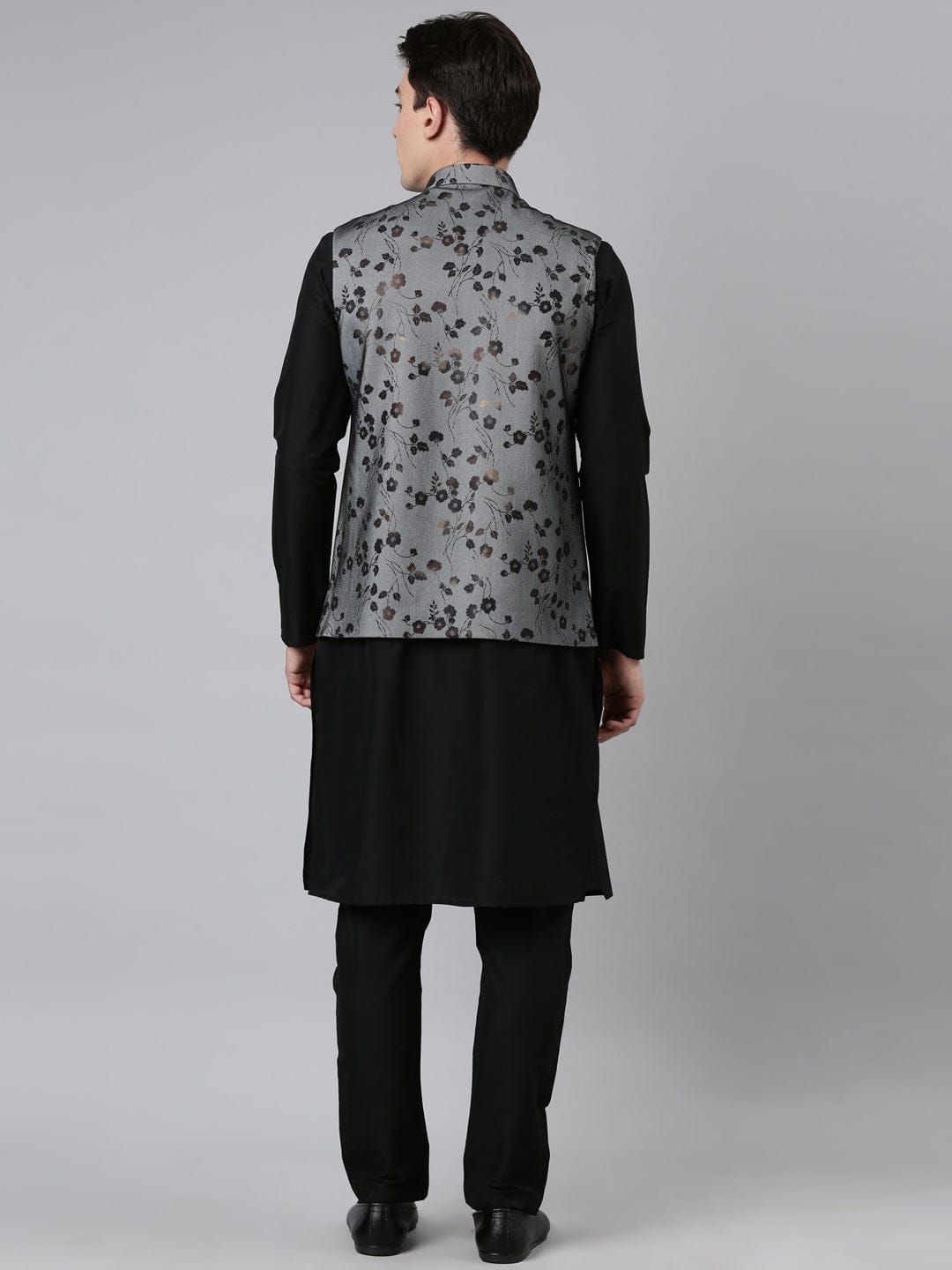 Black Net Printed Jacket