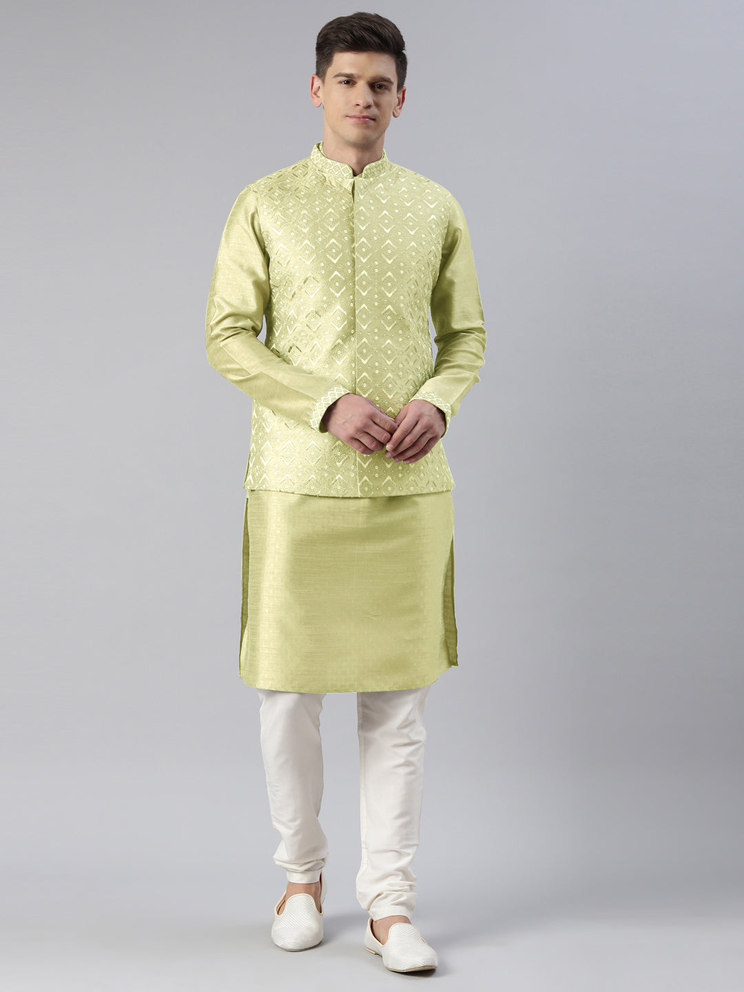 Mint Embroidered Jacket