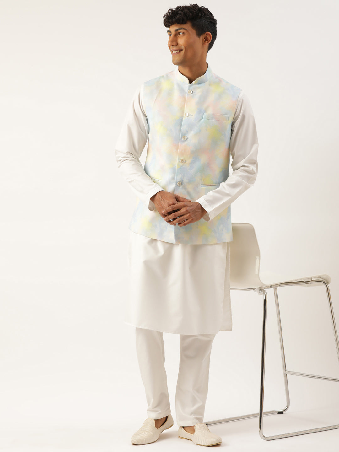 Multicolor Tiedye Cotton Jacket