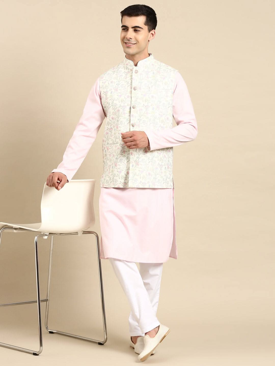 Light Pastel Lime Linen Jacket