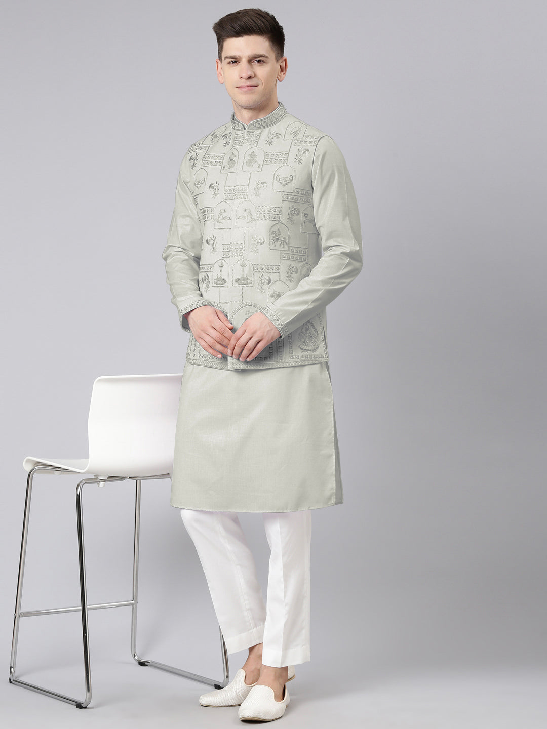 Sage Green Vivah Story Jacket