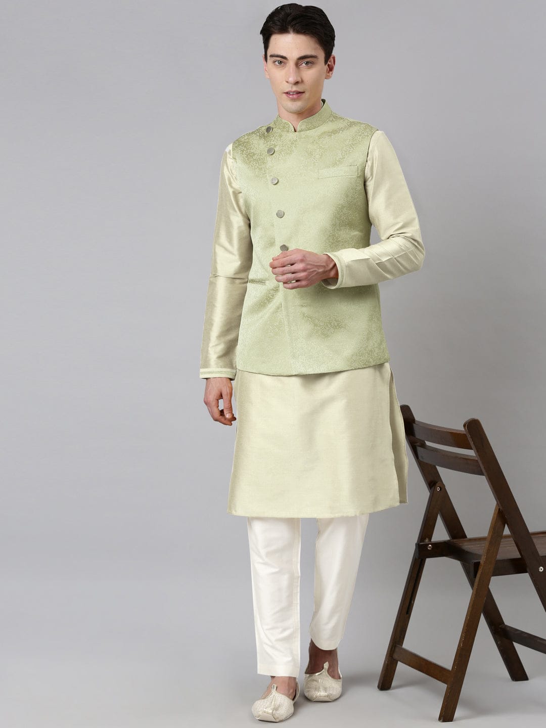 Green Jacquard Jacket