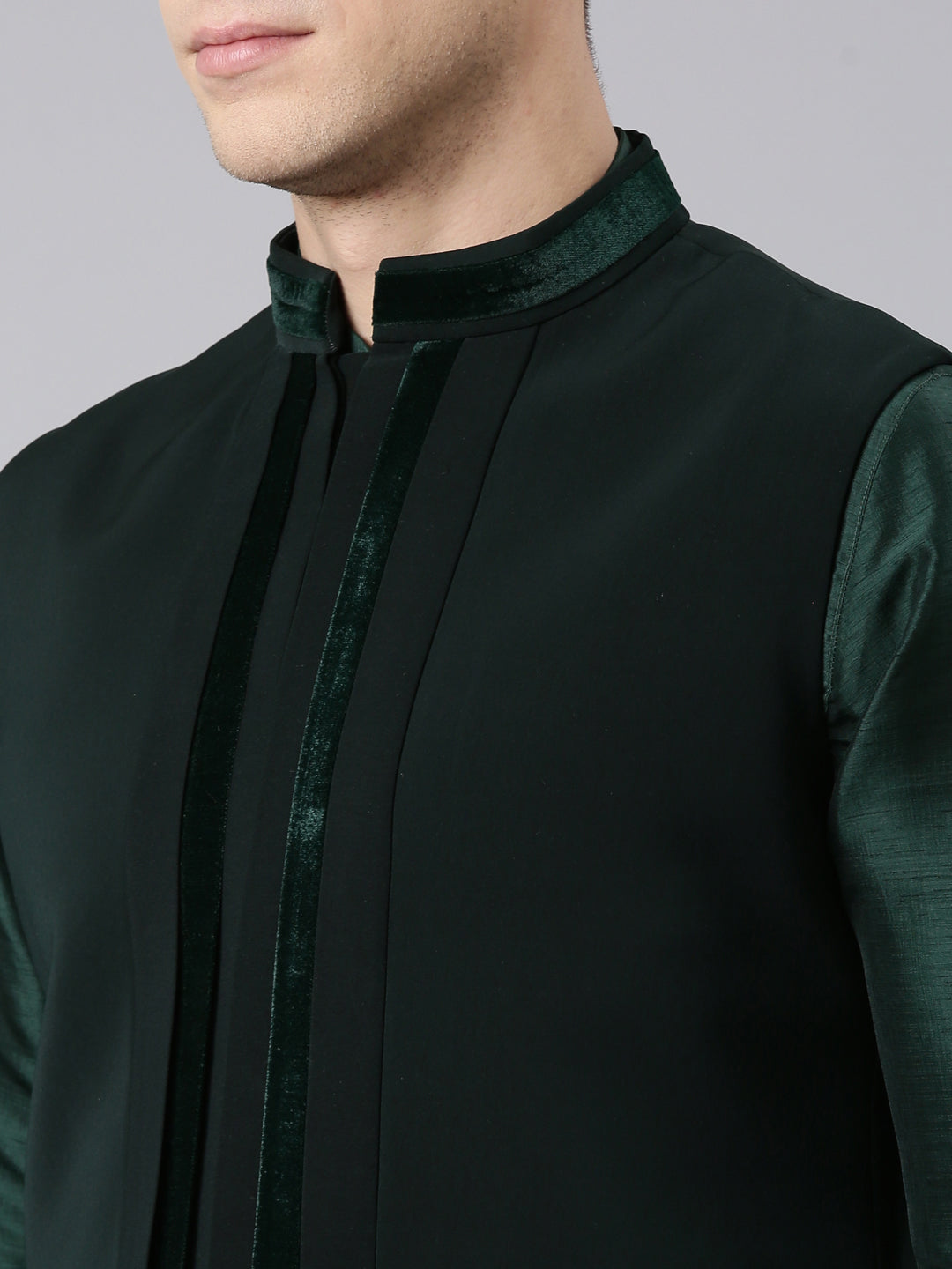 Green Pleated Jacket