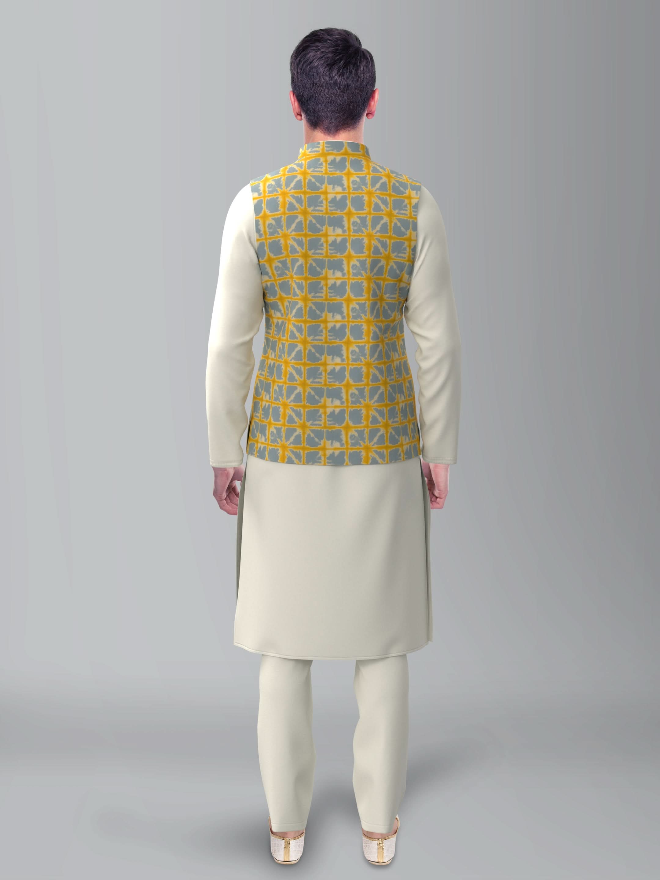 Yellow Grey Tiedye Jacket