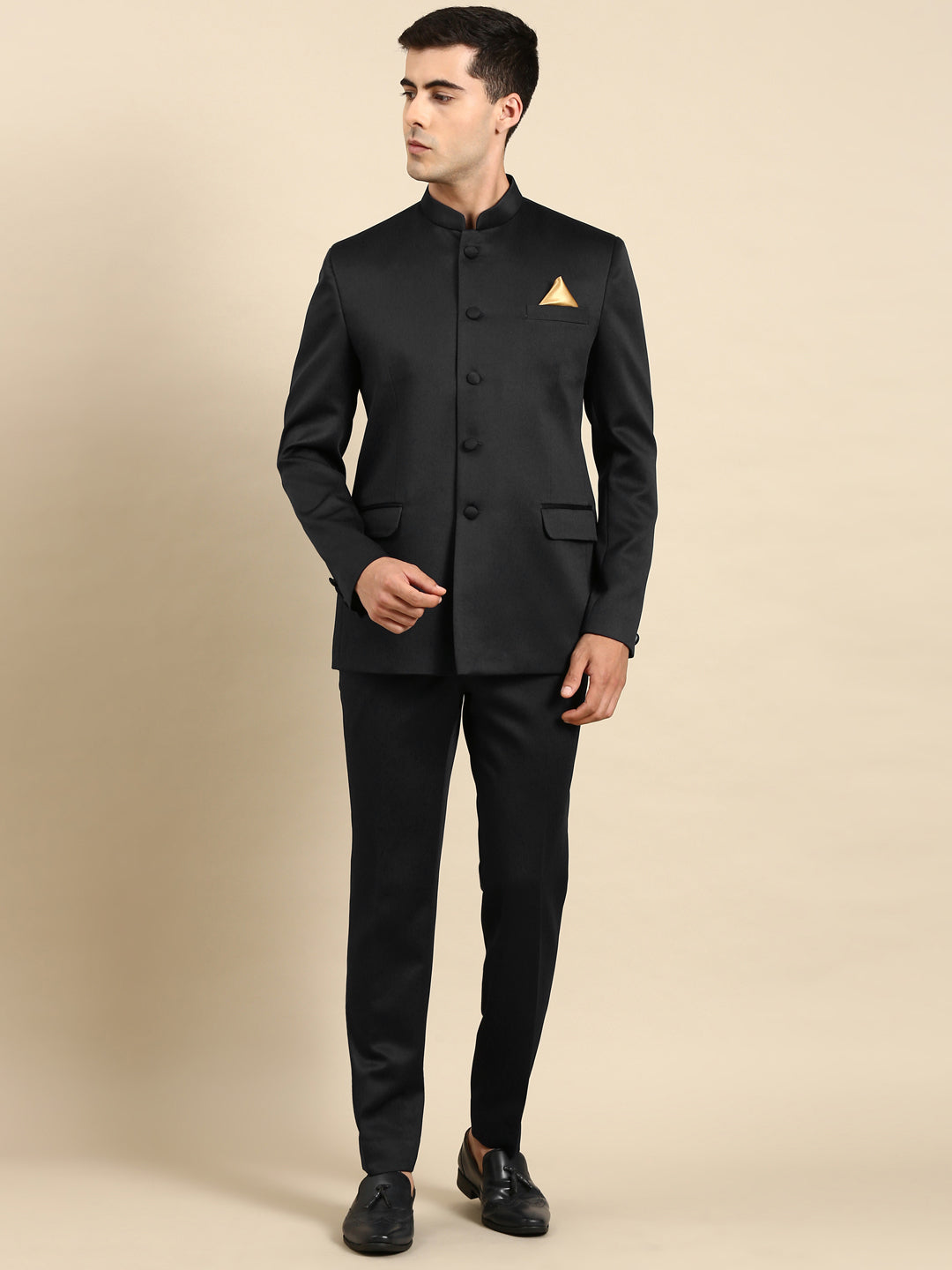 Black Bandhgala Suit