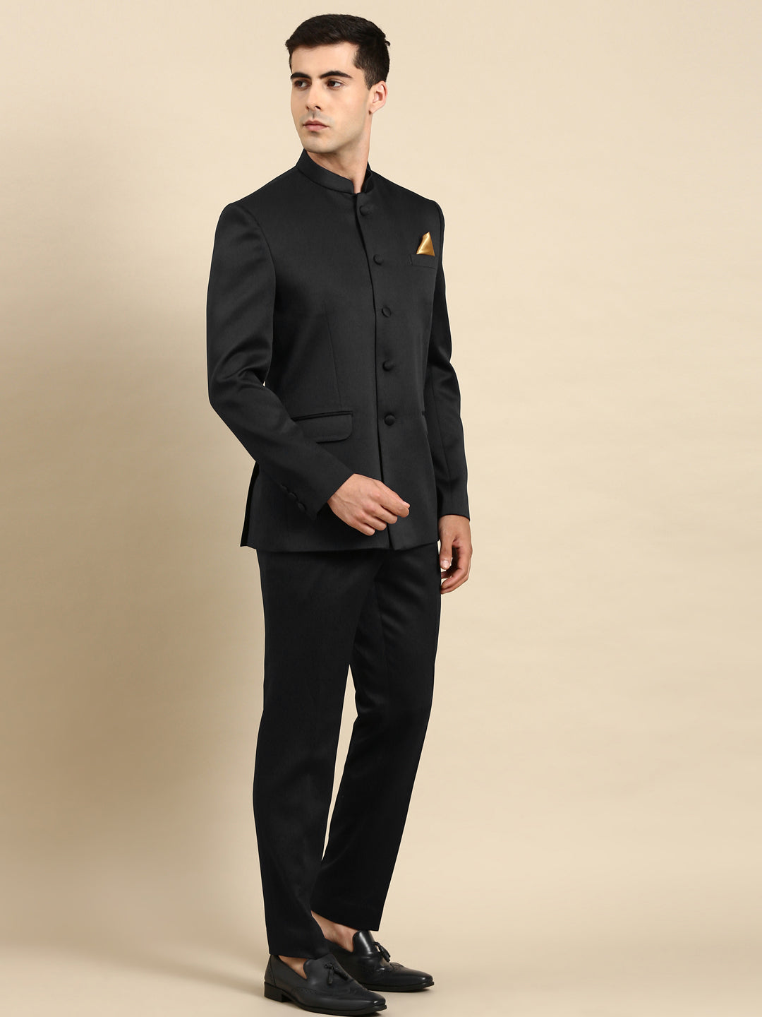 Black Bandhgala Suit