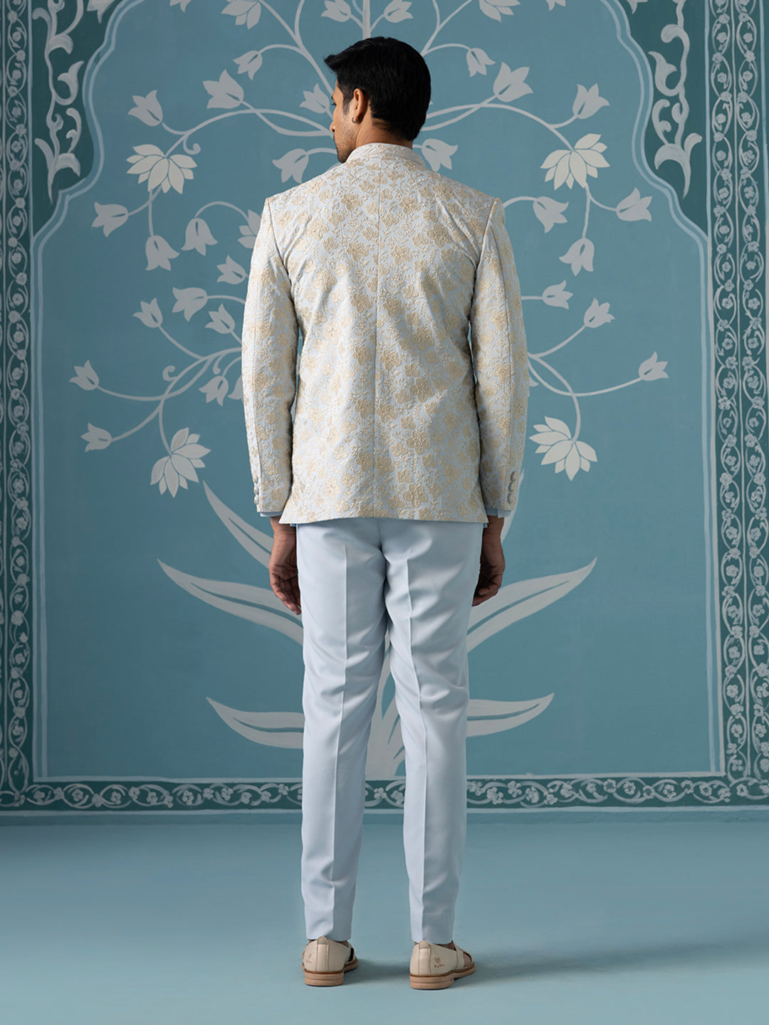 Dusky Blue Open-Style Indo Set