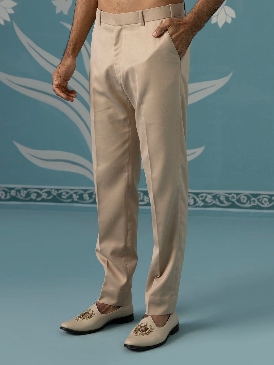 Digital Printed Bandhgala with Machine Touch-Up