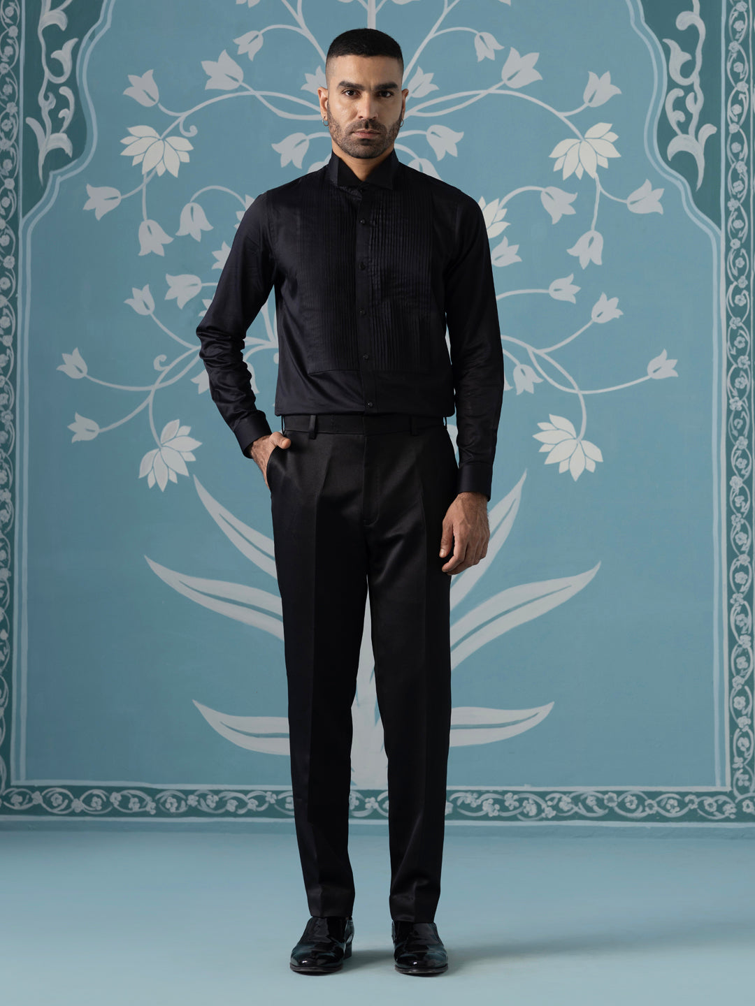 Maroon Embroidered Luxury Blazer Set