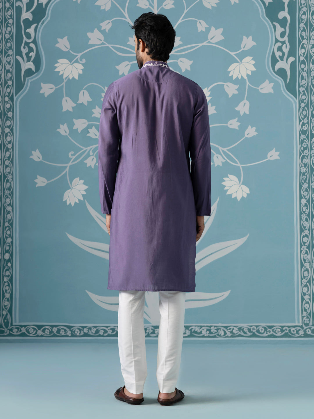 Gota Embroidery Ombre Style Layered Indowestern