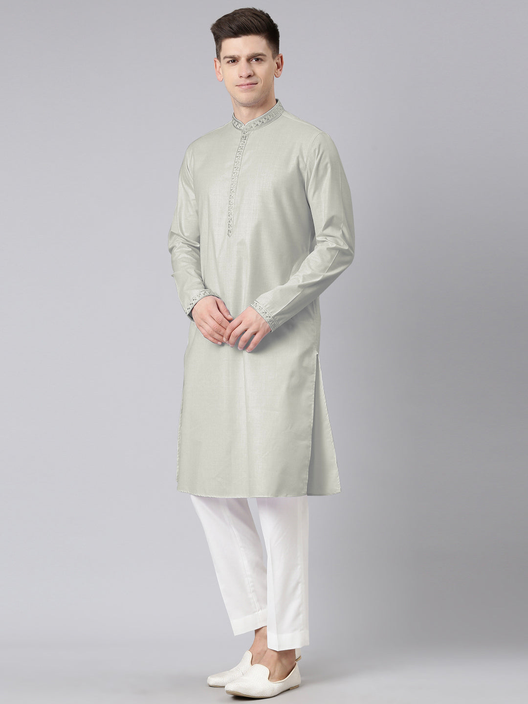 Sage Green Vivah Story Jacket  Kurta set