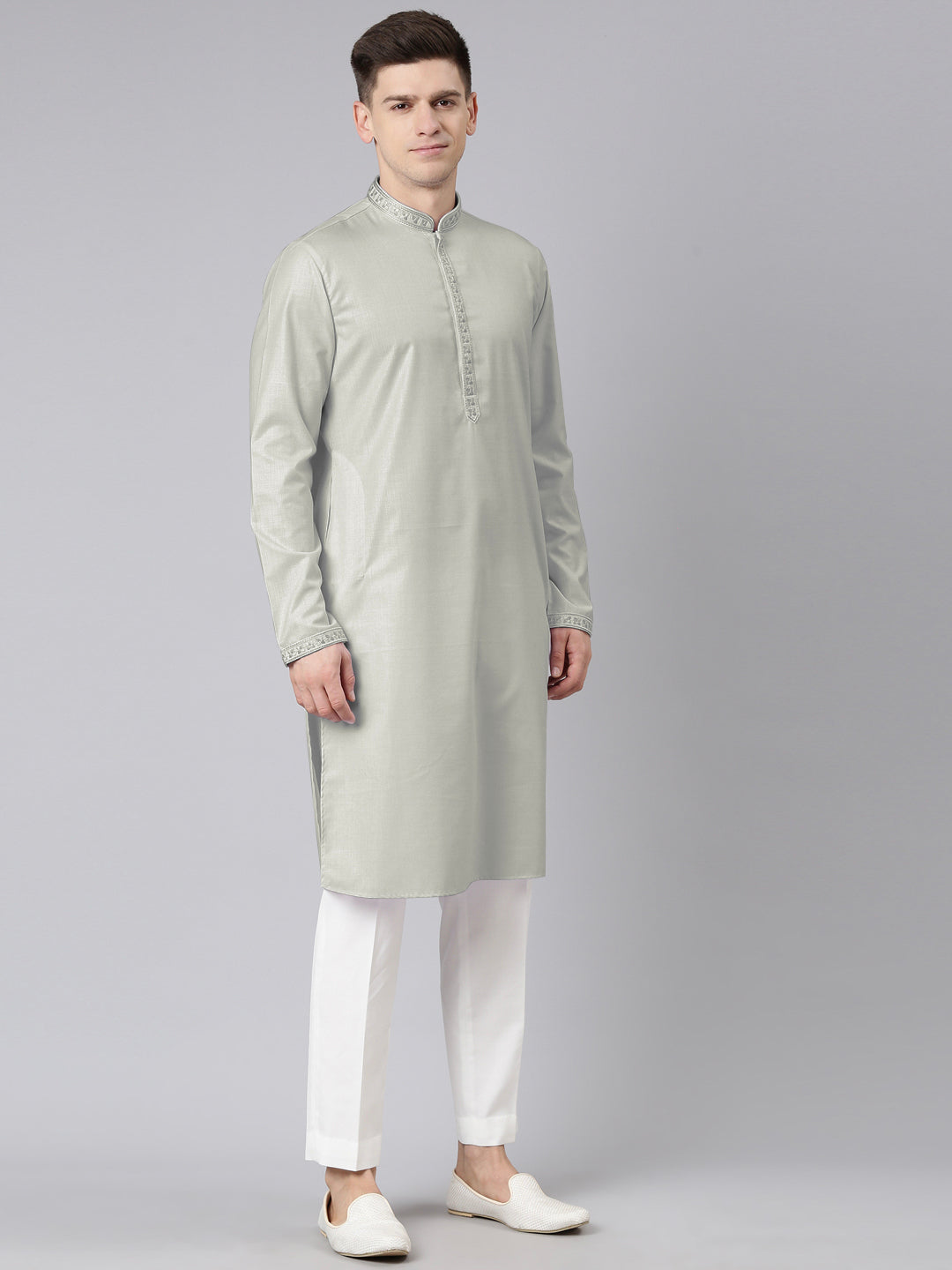 Sage Green Vivah Story Jacket  Kurta set