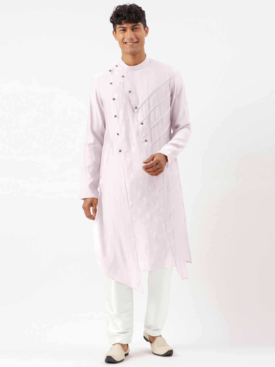 Lavender Open Layered Kurta Set