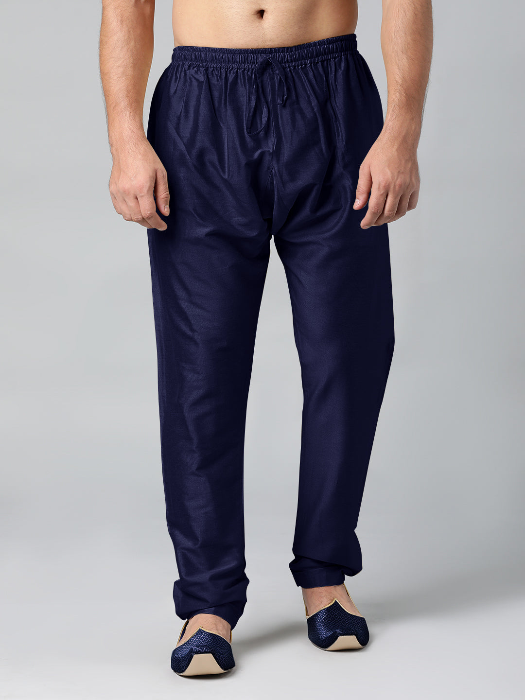 BLUE COTTON SILK PAJAMA