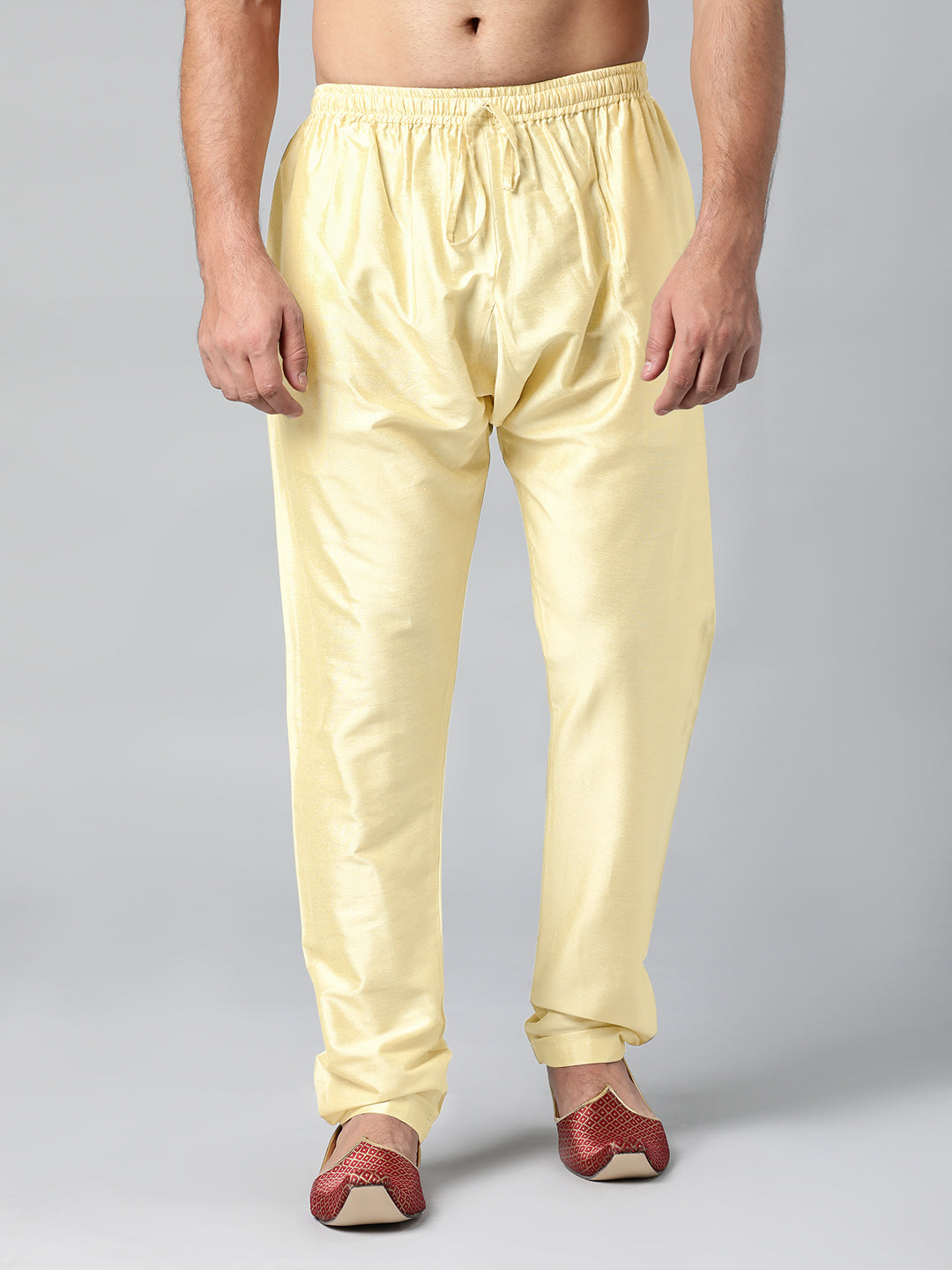 LIGHT BEIGE COTTON SILK PAJAMA