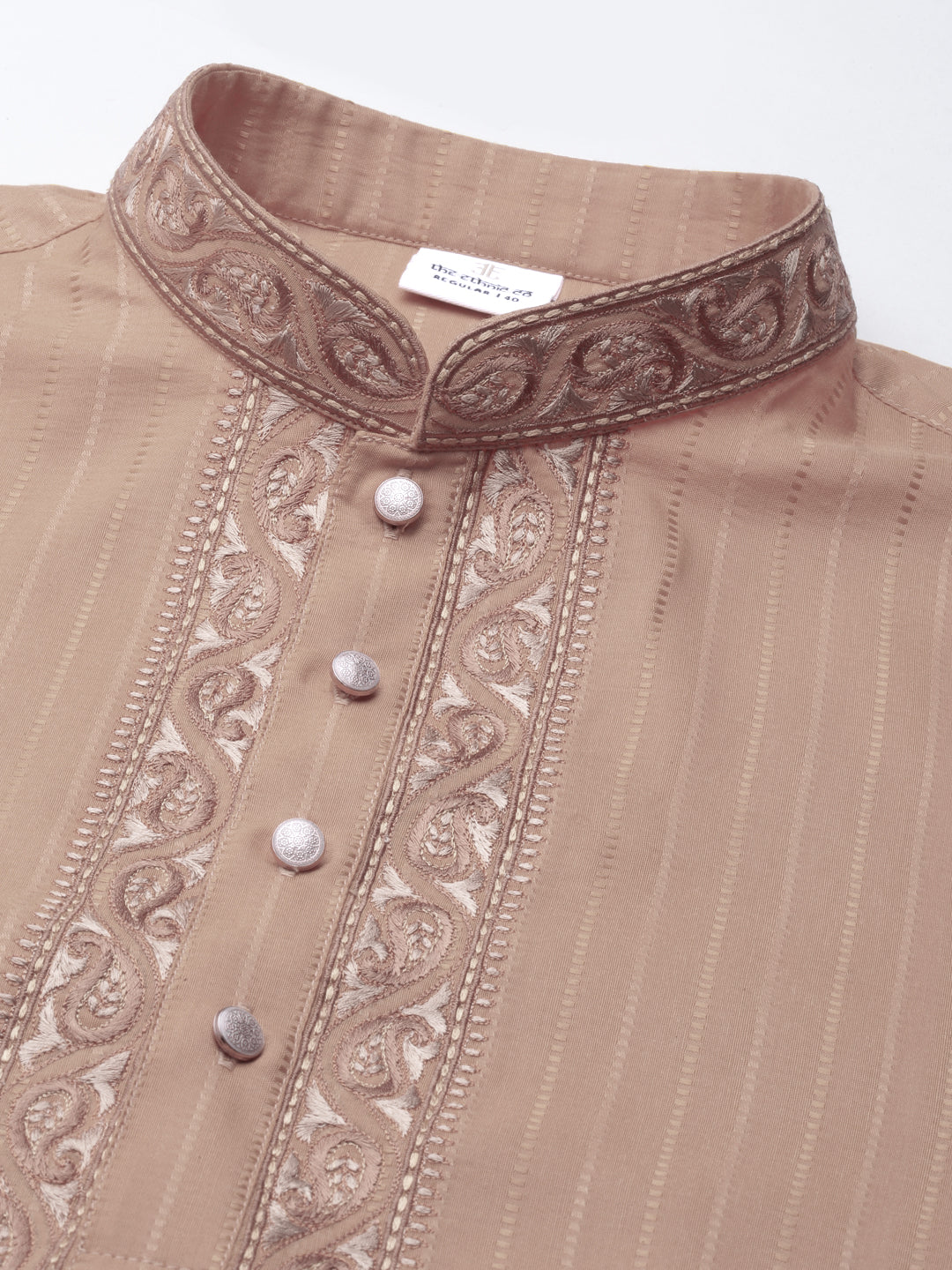 Sepia Embroidered kurta Set