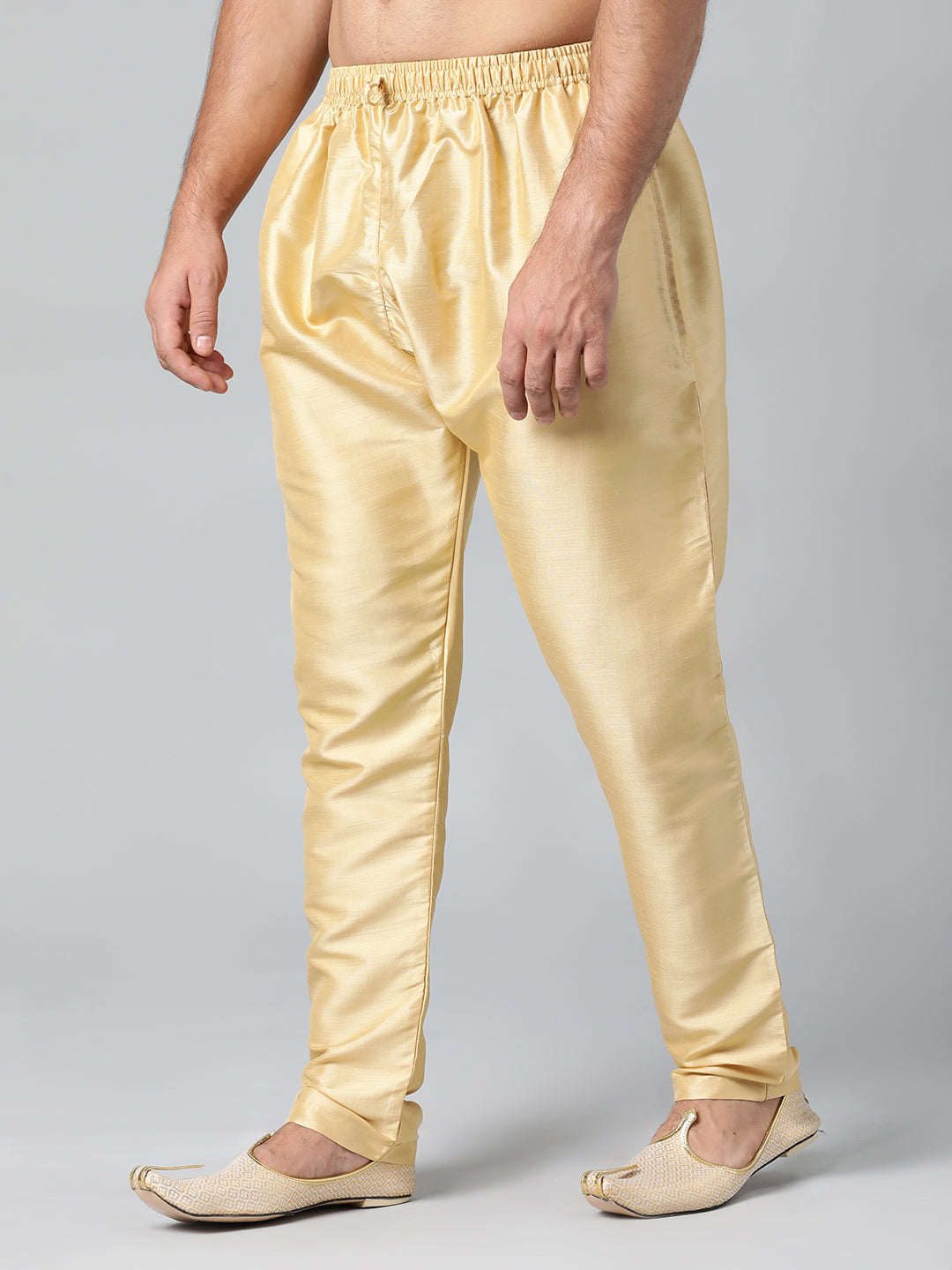 GOLD COTTON SILK PAJAMA