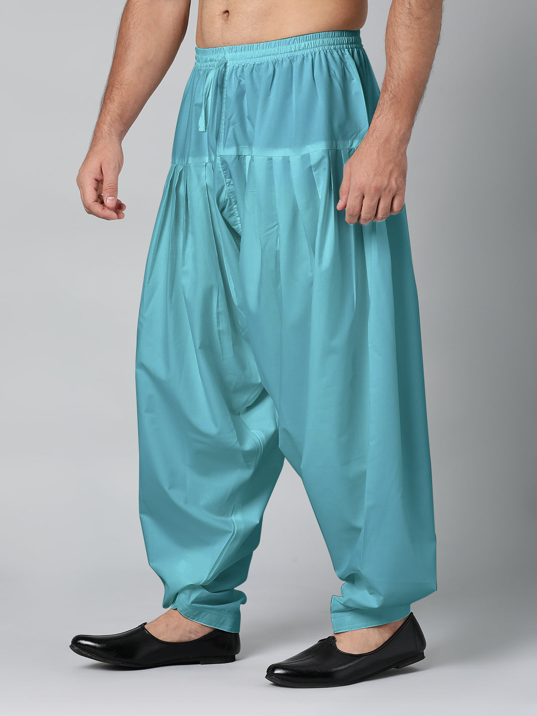 TEAL BLUE FINE COTTON SALWAR