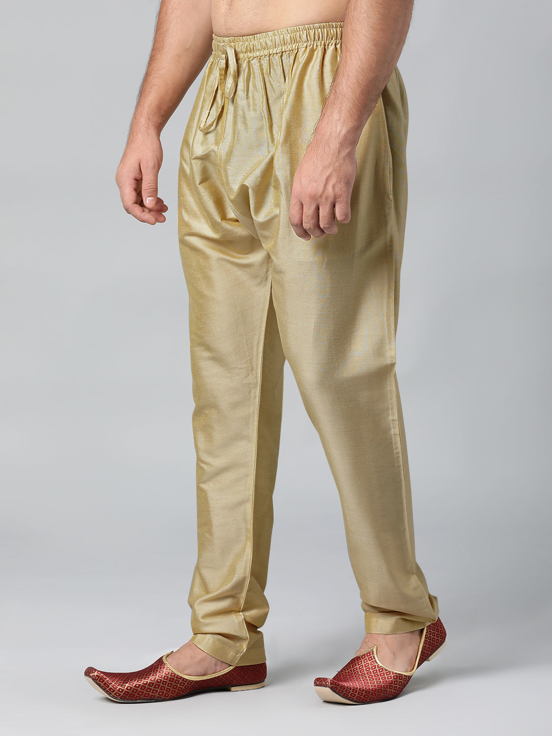 DARK GOLD COTTON SILK PAJAMA