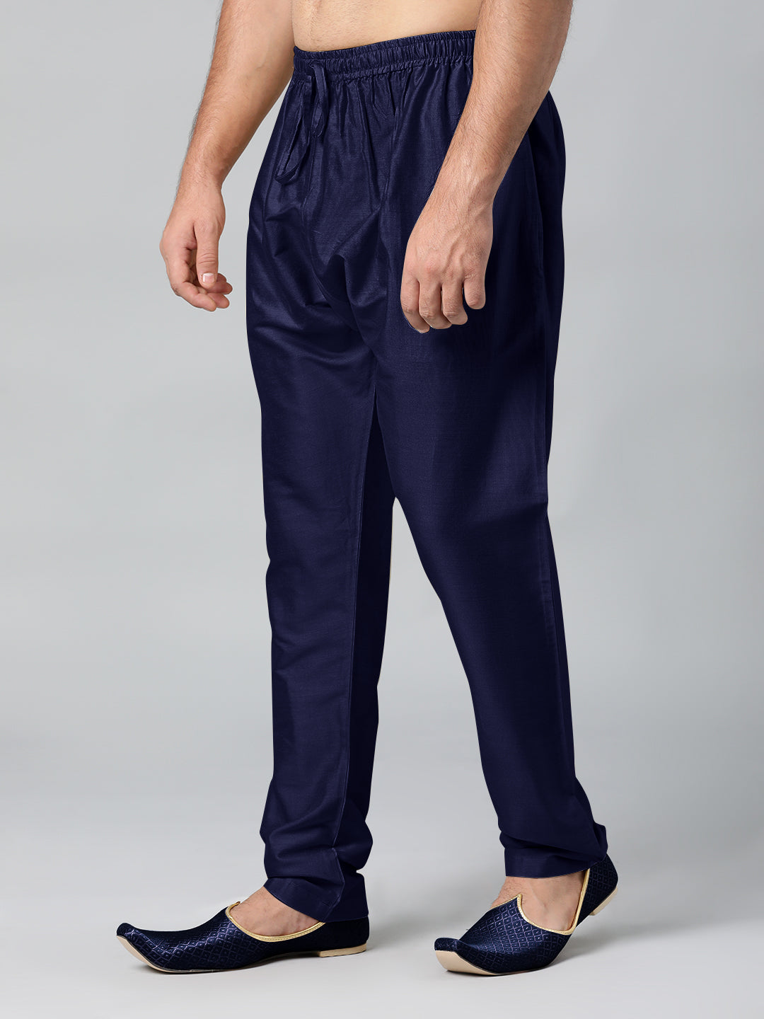 BLUE COTTON SILK PAJAMA