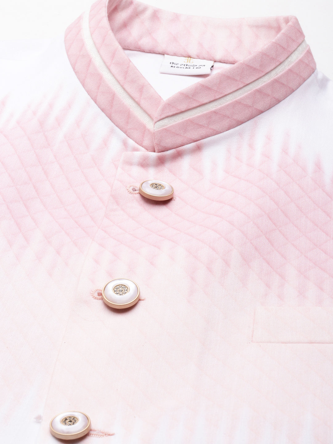 Pink ombre Jacket Kurta Set