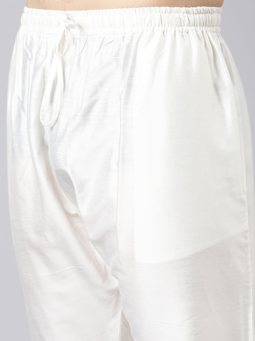 Cream Classic jacket with Short Kurta Set