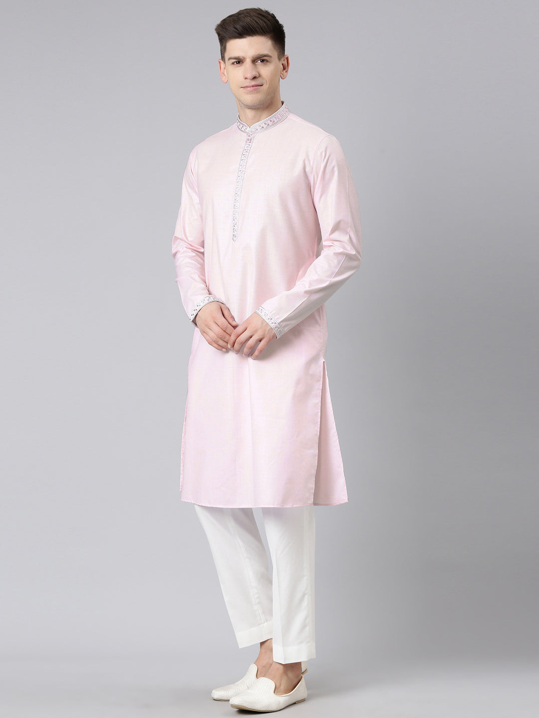 Light Pink Vivah Story Jacket  Kurta set