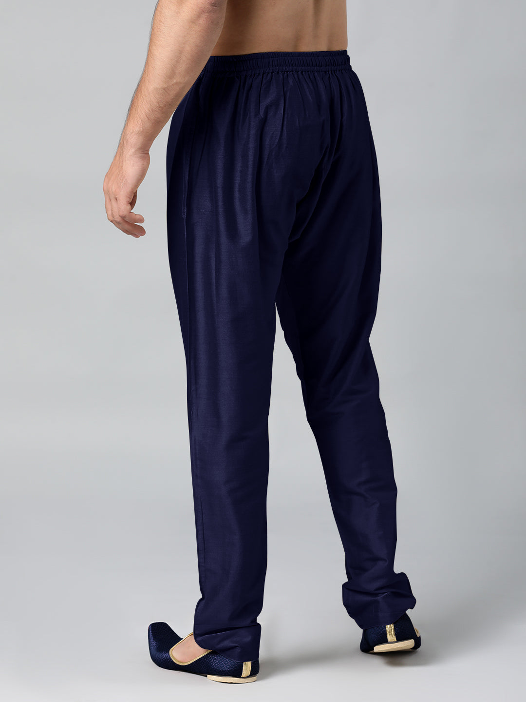 BLUE COTTON SILK PAJAMA