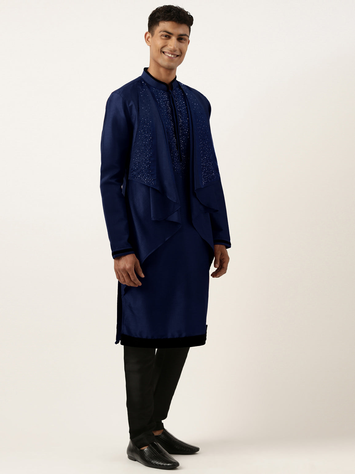 Blue Ombre Layered Kurta Set