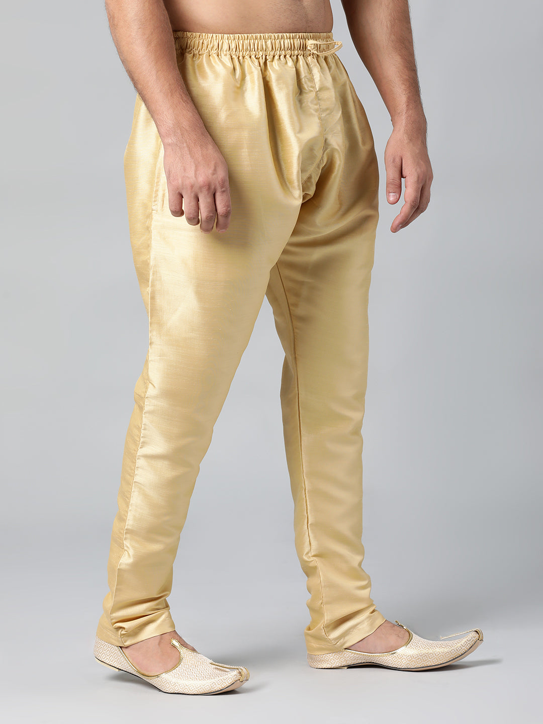 GOLD COTTON SILK PAJAMA