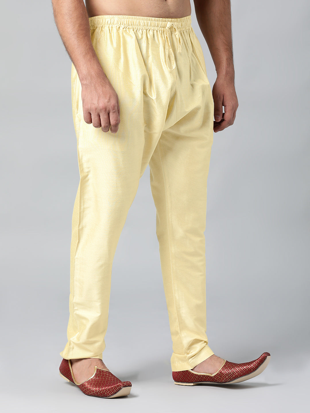 LIGHT BEIGE COTTON SILK PAJAMA