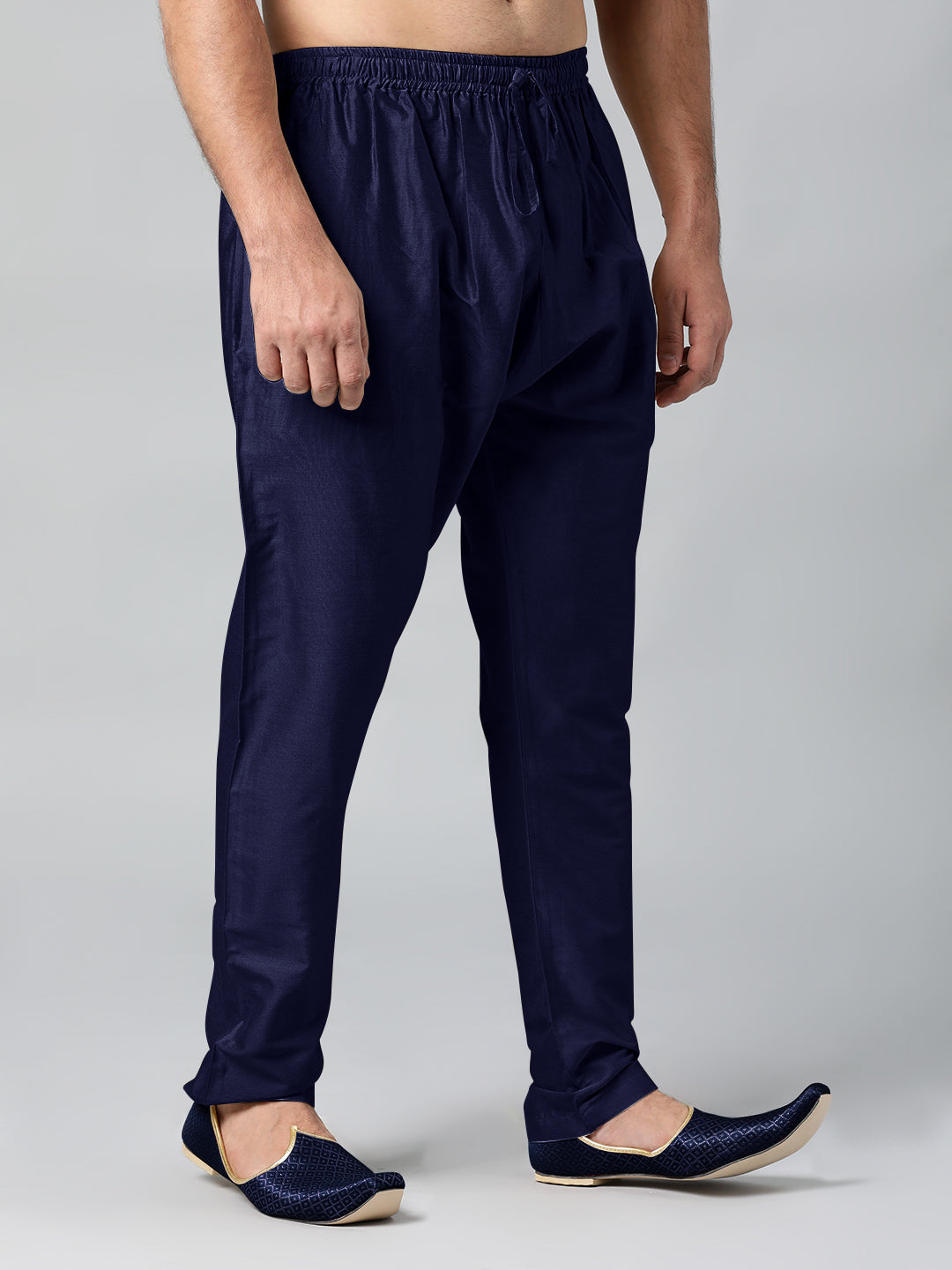 BLUE COTTON SILK PAJAMA