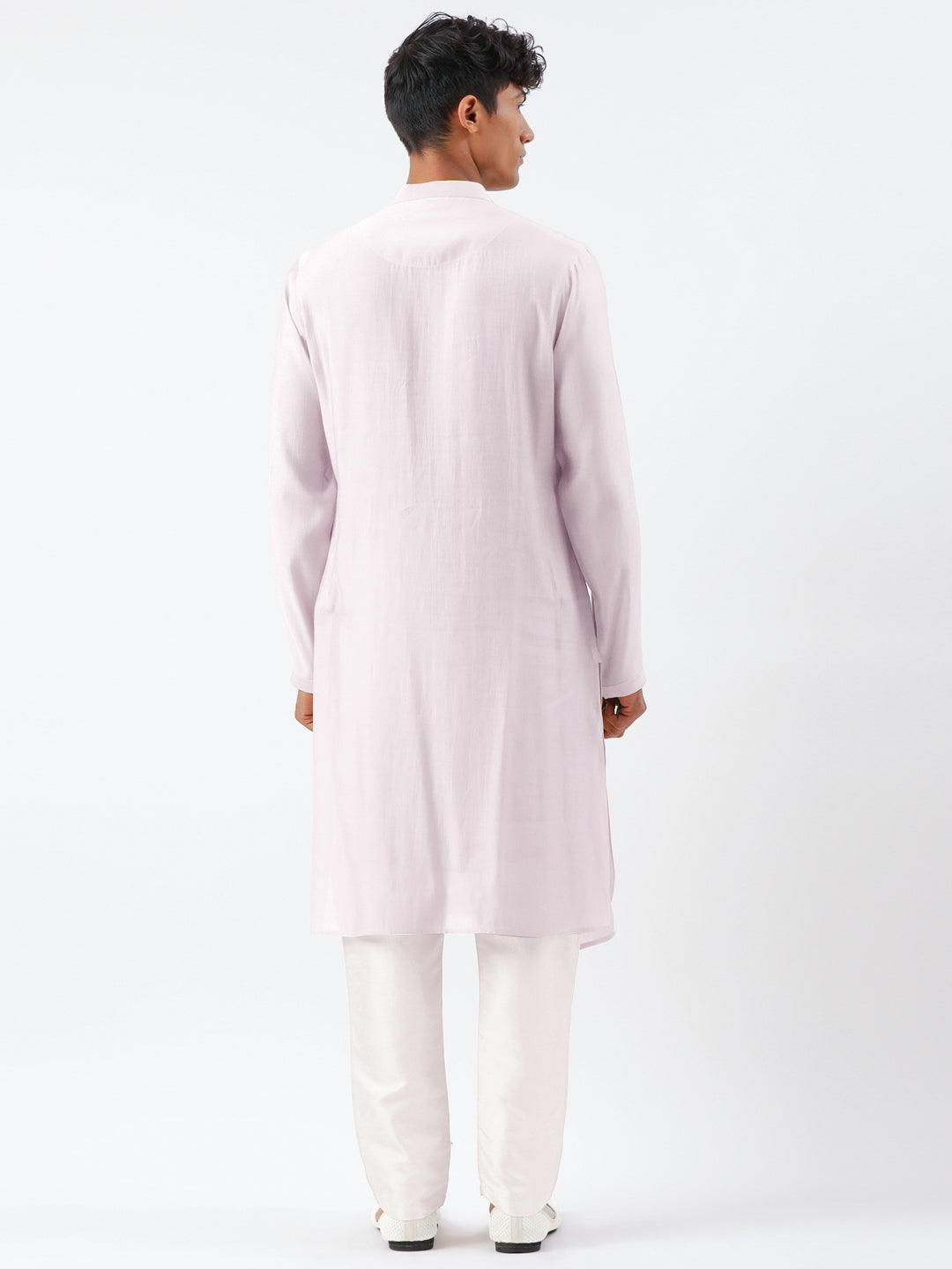 Lavender Open Layered Kurta Set