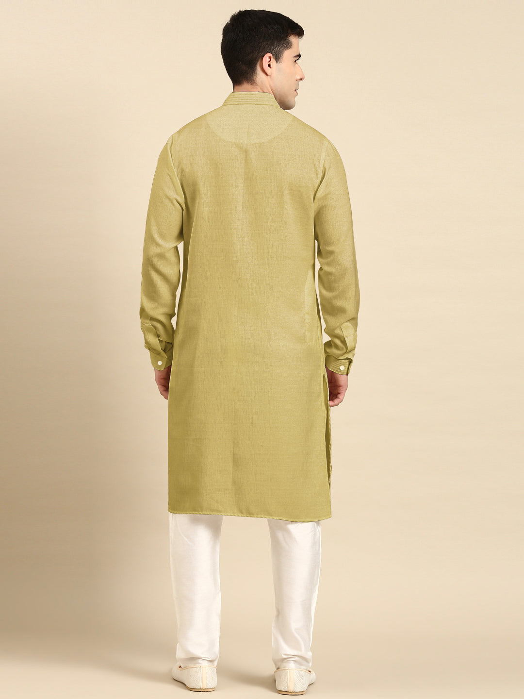 Greenish Beige Pathani Kurta Set