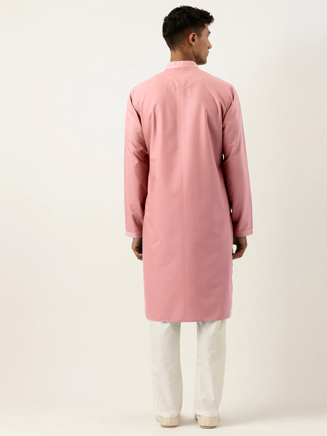 Rose Pink Cotton Kurta Set