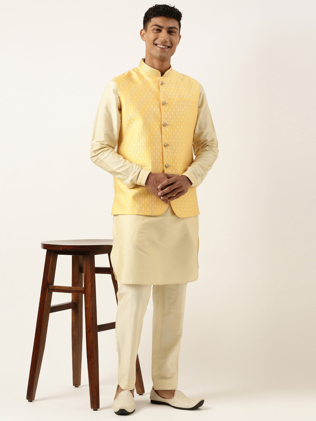 BANARASI BROCADE JACKET WITH KURTA SET