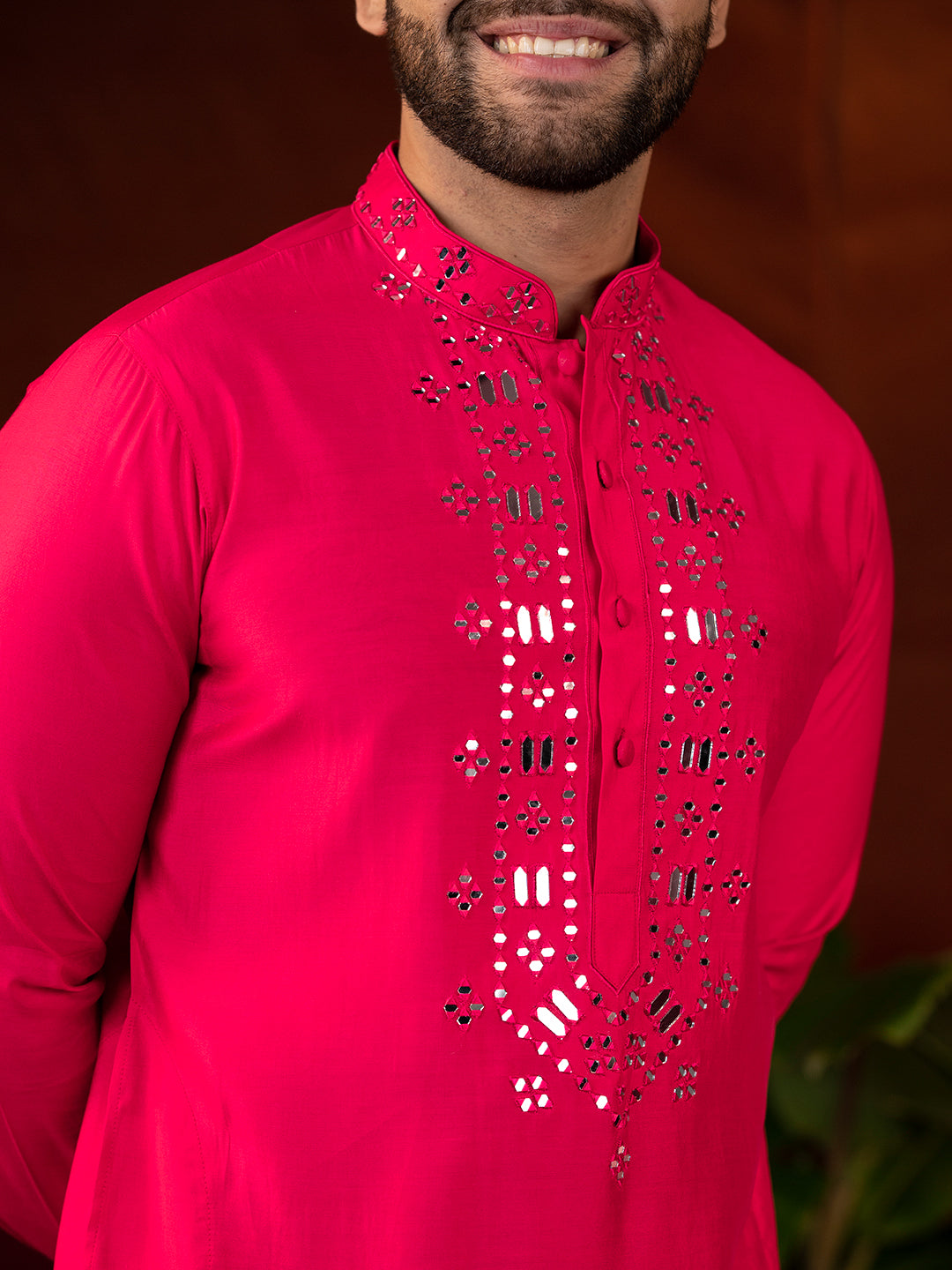 Mirror Embroidery Kurta Set