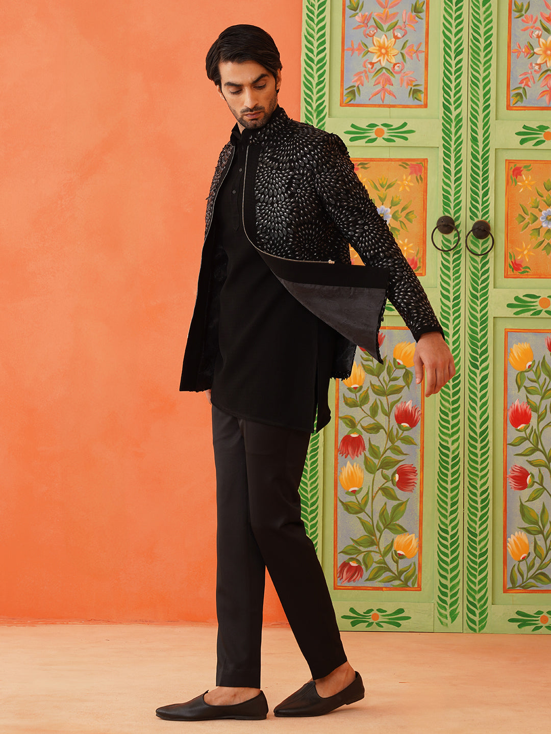 Black Bandhgala Suit