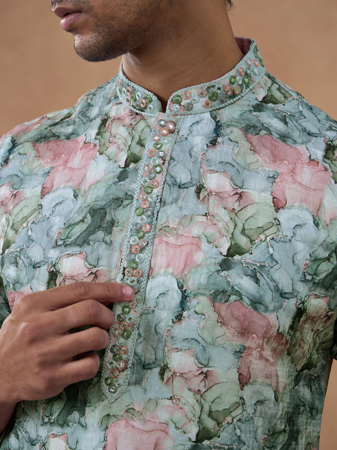 Multi Color Floral Printed Kurta Set