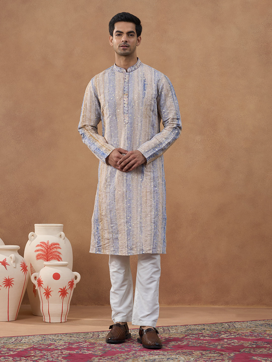 Ari Work Kurta Set with Sequin Detailing