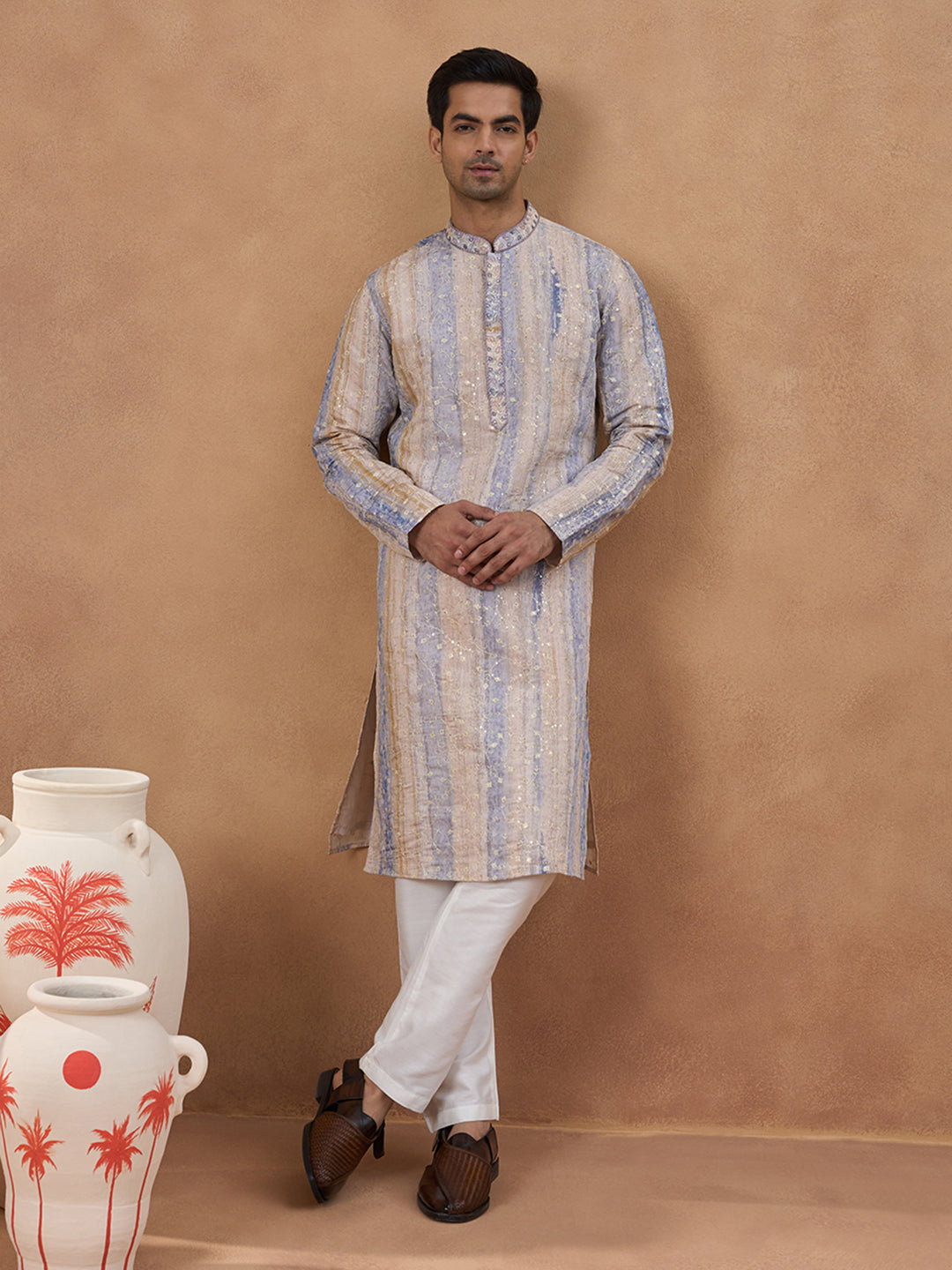 Ari Work Kurta Set with Sequin Detailing