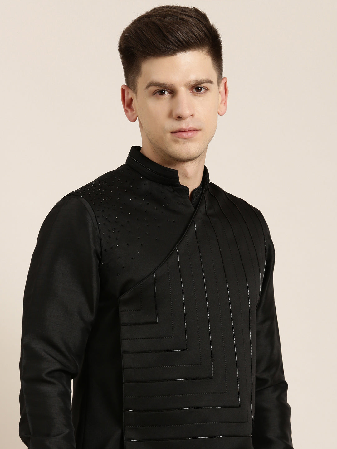 Black Angrakha Jacket