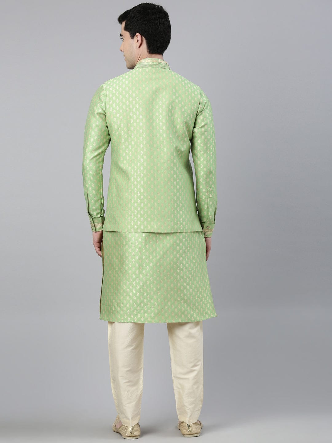 Mint Green Banarasi Jacquard Jacket